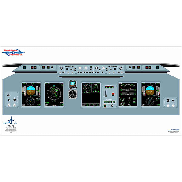RRJ95 JETPUBS Sukhoi Superjet - 18 X 36 - Laminated