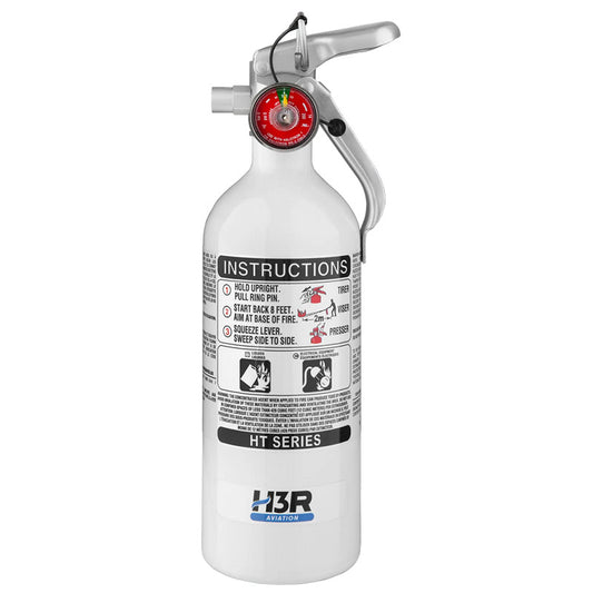 A537TS H3R Halotron BRX White Fire Extinguisher 1.79Lb W/Bracket