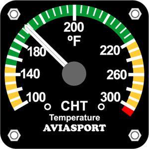 912UL Rotax CHT Gauge 2.25 100-300 F
