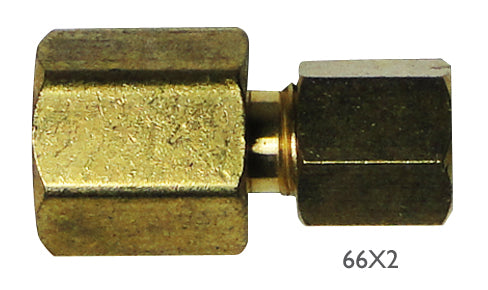 66X2 Weatherhead Brass Fitting #
