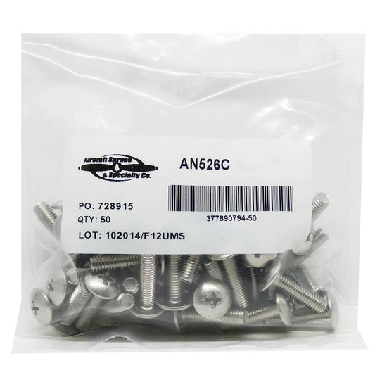 AN526C-632R8 Stainless Steel Machine Screw (Pack Of 50)