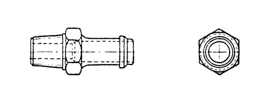 AN840-16W Lycoming Adapter, Straight 0.75 ANPT To 1.00