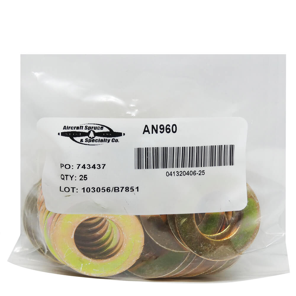 NAS1149D0863J Aluminum Washer, Flat AN960Pd-816 (Pack Of 25)