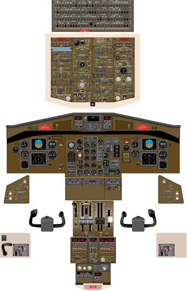 ATR-72 Aviation Training Graphics - Cockpit Poster
