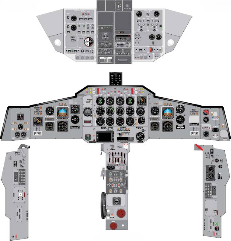 HS748 Aviation Training Graphics - Bae Cockpit Poster