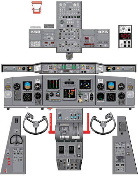 CL-415 Aviation Training Graphics - Bombardier Cockpit Poster