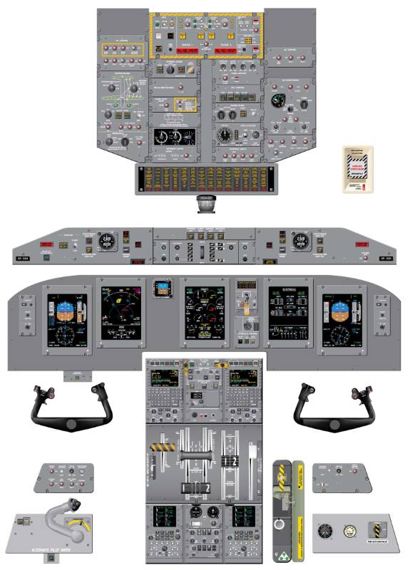 8-Q400 Aviation Training Graphics - Bombardier Dash Tape Cockpit Poster