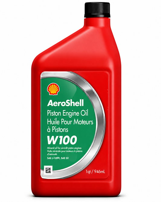 AEROSHELL W100 PISTON OIL - 1QT
