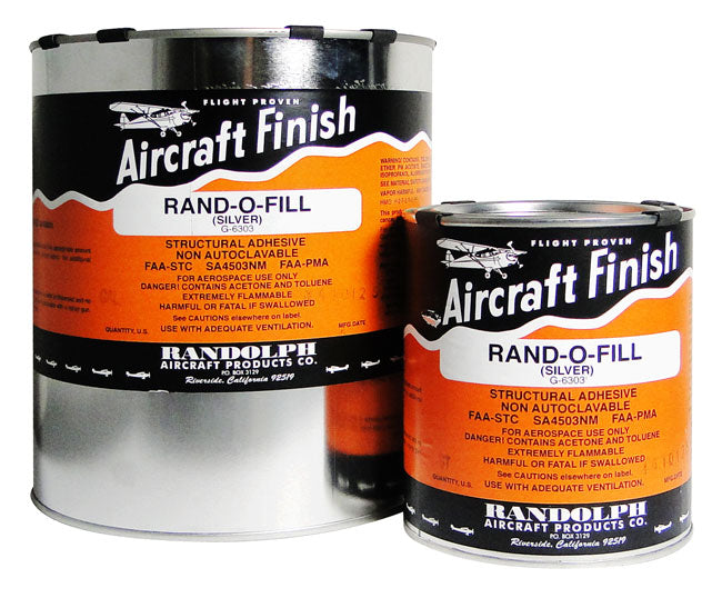 G-6303 Randolph Rand-O-Fill Non-Tautening Butyrate Silver Quart