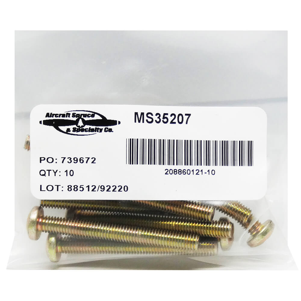 MS35207-270 Machine Screw (Pack Of 10)