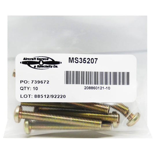MS35207-270 Machine Screw (Pack Of 10)