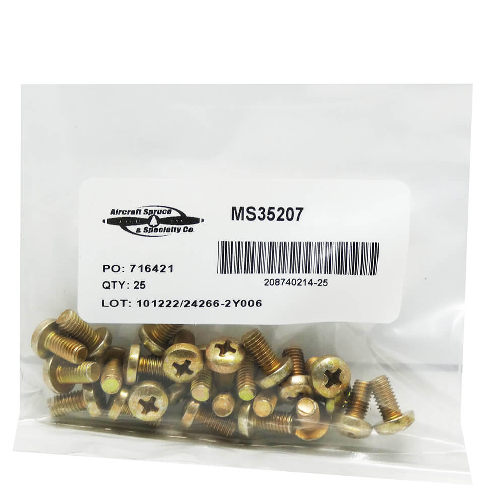 MS35207-266 Machine Screw (Pack Of 25)