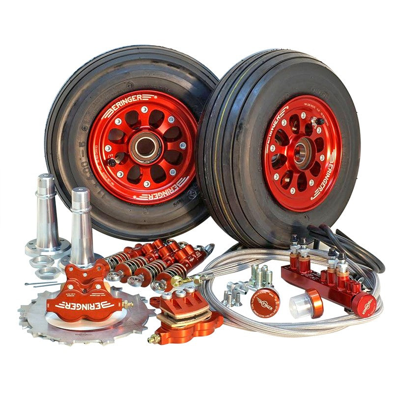 STC-004 Beringer Wheel And Brake Kit For Cirrus Sr20/22 - Dual Brake System - No Tires Inc Red