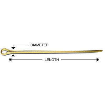 MS24665-151 Cotter Pin | AN381-2-8 Stainless Steel Aircraft Pin