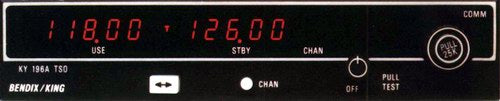 COMM28V King Ky 196B 8.33 Khz