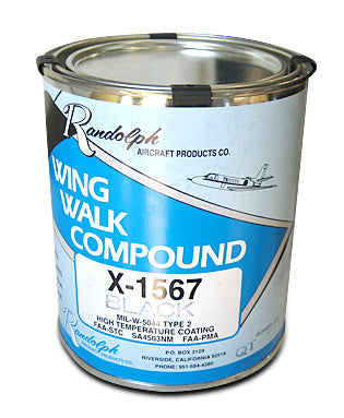MIL-W-5044 Randolph X-1567B Wing Walk Compound Black Type 2 Gallon